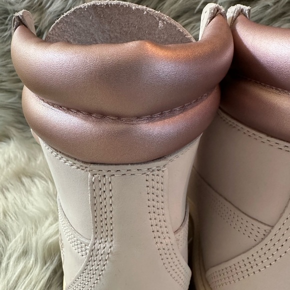 Timberland Premium 6in Waterproof Boots Pink and Rose Gold - Picture 6 of 11
